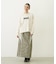 LINE PIPING LONG SKIRT