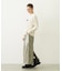LINE PIPING LONG SKIRT
