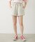 RAW EDGE WAIST SWEAT SHORTS