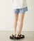 RAW EDGE WAIST SWEAT SHORTS