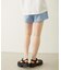 RAW EDGE WAIST SWEAT SHORTS