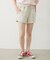 RAW EDGE WAIST SWEAT SHORTS
