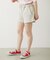 RAW EDGE WAIST SWEAT SHORTS