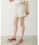 RAW EDGE WAIST SWEAT SHORTS