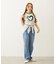 HEART LOGO FLOCK PRINT RINGER TEE