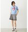 HEART LOGO FLOCK PRINT RINGER TEE