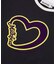 HEART LOGO FLOCK PRINT RINGER TEE