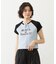 MILKFED. AT HEAVEN27 LACE UP B/B TEE