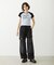 MILKFED. AT HEAVEN27 LACE UP B/B TEE