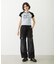 MILKFED. AT HEAVEN27 LACE UP B/B TEE