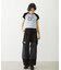 MILKFED. AT HEAVEN27 LACE UP B/B TEE