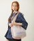 SHEER PLAID TOTE