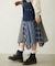 PATCHWORK OVERALL SKIRT