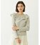 2WAY RUFFLE COLLAR STRIPED L/S TOP