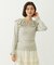 2WAY RUFFLE COLLAR STRIPED L/S TOP