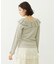 2WAY RUFFLE COLLAR STRIPED L/S TOP