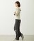 2WAY RUFFLE COLLAR STRIPED L/S TOP