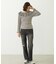 2WAY RUFFLE COLLAR STRIPED L/S TOP