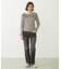 2WAY RUFFLE COLLAR STRIPED L/S TOP
