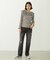 2WAY RUFFLE COLLAR STRIPED L/S TOP