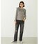 2WAY RUFFLE COLLAR STRIPED L/S TOP
