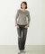 2WAY RUFFLE COLLAR STRIPED L/S TOP