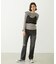 2WAY RUFFLE COLLAR STRIPED L/S TOP