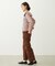 2WAY RUFFLE COLLAR STRIPED L/S TOP