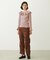 2WAY RUFFLE COLLAR STRIPED L/S TOP