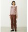 2WAY RUFFLE COLLAR STRIPED L/S TOP
