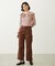 2WAY RUFFLE COLLAR STRIPED L/S TOP