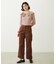 2WAY RUFFLE COLLAR STRIPED L/S TOP