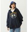COLLEGE LOGO PATCH ZIP UP HOODIE