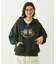 COLLEGE LOGO PATCH ZIP UP HOODIE