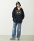 COLLEGE LOGO PATCH ZIP UP HOODIE