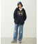 COLLEGE LOGO PATCH ZIP UP HOODIE