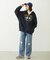 COLLEGE LOGO PATCH ZIP UP HOODIE
