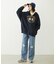 COLLEGE LOGO PATCH ZIP UP HOODIE