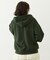 COLLEGE LOGO PATCH ZIP UP HOODIE