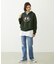 COLLEGE LOGO PATCH ZIP UP HOODIE