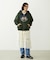 COLLEGE LOGO PATCH ZIP UP HOODIE