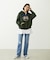 COLLEGE LOGO PATCH ZIP UP HOODIE