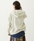 COLLEGE LOGO PATCH ZIP UP HOODIE