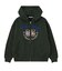 COLLEGE LOGO PATCH ZIP UP HOODIE