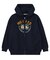 COLLEGE LOGO PATCH ZIP UP HOODIE