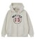 COLLEGE LOGO PATCH ZIP UP HOODIE