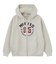 COLLEGE LOGO PATCH ZIP UP HOODIE