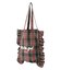 FRILLED TARTAN TOTE BAG