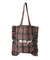 FRILLED TARTAN TOTE BAG