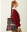FRILLED TARTAN TOTE BAG